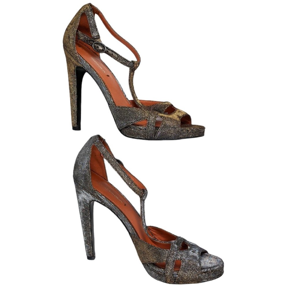 Via Spiga Pamela Metallic Heel Size 8.5
